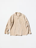 Vintage《MIAMIAN Sportswear》1950s Open-collar Silk Shirt