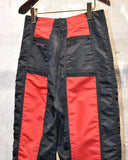 Vintage 1980s《SHUTTLE SERIES》Black×Red Zip Nylon Pants