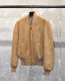 Vintage 1950s《CRESCO》Nuback Leather Zip-up Jacket