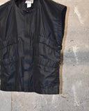 Vintage 1980s《En Chante》Shirring Cotton×Nylon Vest