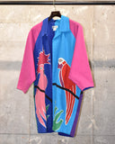 Vintage 1980s-1990s 《Victor Camarena》“Birds” Crazy Pattern Jacket