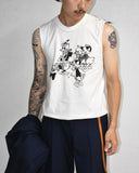 Vintage《SEDITIONARIES》“Donald Duck” Cut-off Sleeve T-shirt