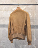 Vintage 1950s《CRESCO》Nuback Leather Zip-up Jacket