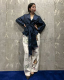 Archive《WALTER VOULAZ》Double Ribbon Shirt Jacket