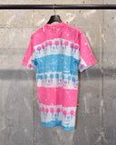 Vintage 1980s-1990s《DISNEY CHARACTER FASHIONS©》Psychedelic Mickey Border Pattern T-shirt