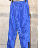 Vintage 1980s《Le Yamli》Blue Nylon Zipper Pants