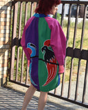 Vintage 1980s-1990s 《Victor Camarena》“Birds” Crazy Pattern Jacket