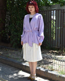 Vintage 1980s-1990s Dolman Sleeve Silk Cotton Draped Jacket