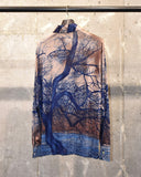 Vintage 1970s《Villa D'Este》 Landscape Print Shirt