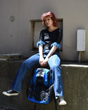 Vintage 1990s《SERIOUS》Belted&Monster Fur Bondage-style T-shirt