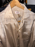 Vintage《MIAMIAN Sportswear》1950s Open-collar Silk Shirt