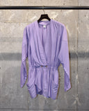 Vintage 1980s-1990s Dolman Sleeve Silk Cotton Draped Jacket