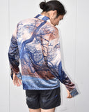 Vintage 1970s《Villa D'Este》 Landscape Print Shirt