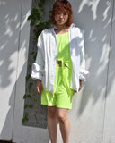 Vintage 1990s "Rayon" Tie Front Shorts Set-up