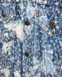 Vintage 1990s《Levi’s》“76506” All-Over Distressed Bleached Denim Jacket