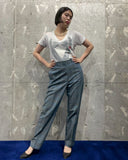 Vintage 1980s Vneck Tuxedo Trompe-l'oeil Print T-shirt