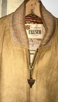 Vintage《CRESCO》Nuback Leather Zip-up Jacket