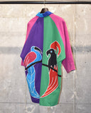 Vintage 1980s-1990s 《Victor Camarena》“Birds” Crazy Pattern Jacket