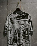 Vintage 1990s《Anvil》Newspaper Print Long T-shirt