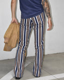 Vintage 1970s《LEE》Deadstock “FASTBACK FLARE” Stripe Flare Pants