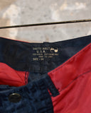 Vintage 1980s《SHUTTLE SERIES》Black×Red Zip Nylon Pants