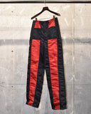 Vintage 1980s《SHUTTLE SERIES》Black×Red Zip Nylon Pants