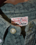 Vintage 1950s《Selected Fabric Custom Styling》All-over "Sword" Print Pullover Shirt