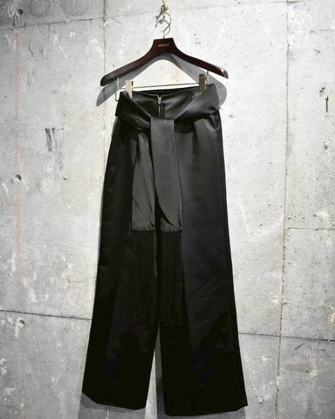 Vintage 1950s Belt Fringe Pants