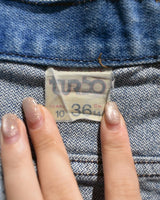 Vintage 1980s Hand Painted Fringe Denim Pants