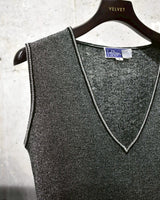 Vintage《LeRoy》1970s Glitter Knit Vest