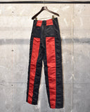 Vintage 1980s《SHUTTLE SERIES》Black×Red Zip Nylon Pants