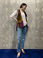 Vintage 1980s Hand Painted Fringe Denim Pants
