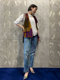 Vintage 1980s Hand Painted Fringe Denim Pants