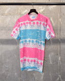 Vintage 1980s-1990s《DISNEY CHARACTER FASHIONS©》Psychedelic Mickey Border Pattern T-shirt