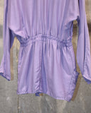 Vintage 1980s-1990s Dolman Sleeve Silk Cotton Draped Jacket