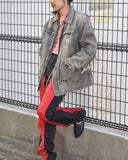 Vintage 1980s《SHUTTLE SERIES》Black×Red Zip Nylon Pants