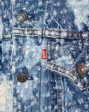 Vintage 1990s《Levi’s》“76506” All-Over Distressed Bleached Denim Jacket