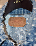 Vintage 1990s《Levi’s》“76506” All-Over Distressed Bleached Denim Jacket