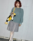 Vintage "Heather Gray" Raglan Sweat Shirt
