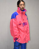 Vintage 1980s《Columbia》“Pink” Nylon Shell Pull-over Jacket