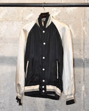 Vintage 1950s《EMPIRE》Black×White Satin Award Jacket
