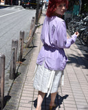 Vintage 1980s-1990s Dolman Sleeve Silk Cotton Draped Jacket