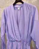 Vintage 1980s-1990s Dolman Sleeve Silk Cotton Draped Jacket