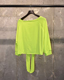 Vintage 1990s "Rayon" Tie Front Shorts Set-up