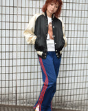 Vintage 1950s《EMPIRE》Black×White Satin Award Jacket