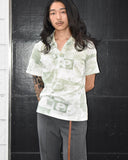 Vintage 1970s《Man Vista》Collage Photo Printed Polo Shirt
