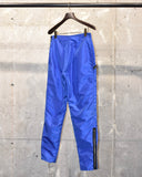 Vintage 1980s《Le Yamli》Blue Nylon Zipper Pants