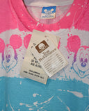 Vintage 1980s-1990s《DISNEY CHARACTER FASHIONS©》Psychedelic Mickey Border Pattern T-shirt
