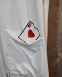 Vintage《CZ》A Zip-up Long Tee with “Casino” Embroidery