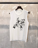 Vintage《SEDITIONARIES》“Donald Duck” Cut-off Sleeve T-shirt